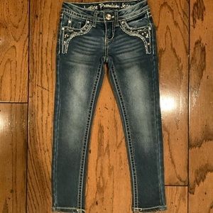 🔥 Like New 🔥 Justice Rhinestone Jeans